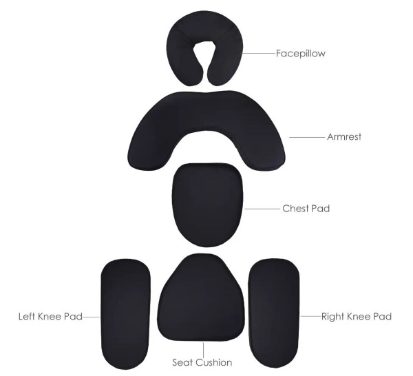 Massagestuhl Auflage - Polsteraustausch-Set - AVILA Massage stuhl