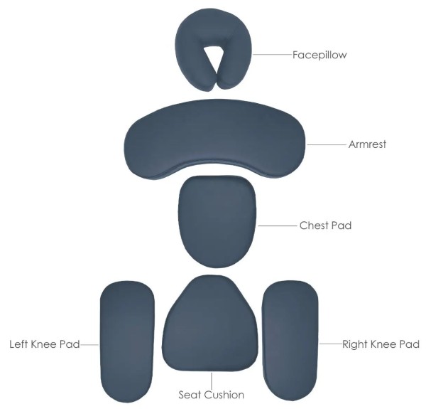 Massagestuhl Ersatzpolster Set für ERGO PRO Massagestuhl professional
